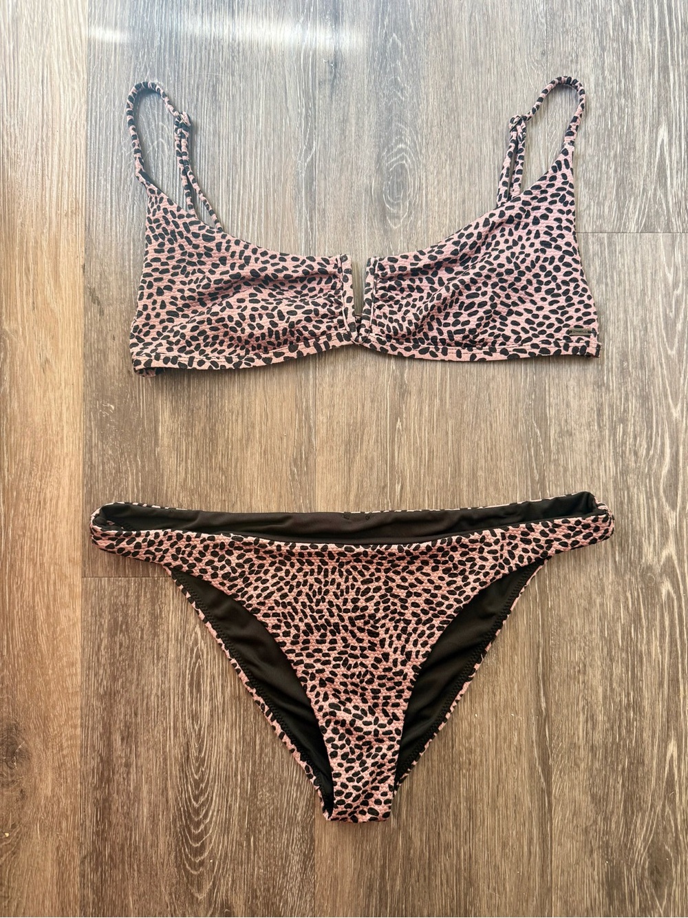 O’Neil Leopard Print Bikini Set Size Small
